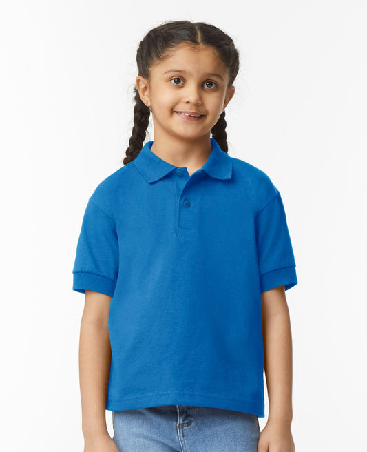 Gildan Single Jersey DryBlend Polo Youths - Royal