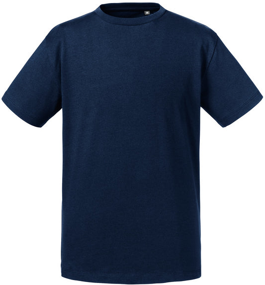 Russell Pure Organic T Youths - French Navy