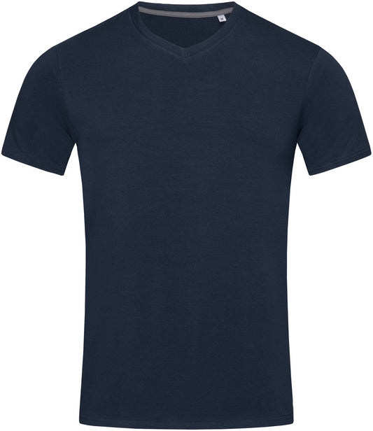 Stedman Stars Clive V Neck T - Marina Blue