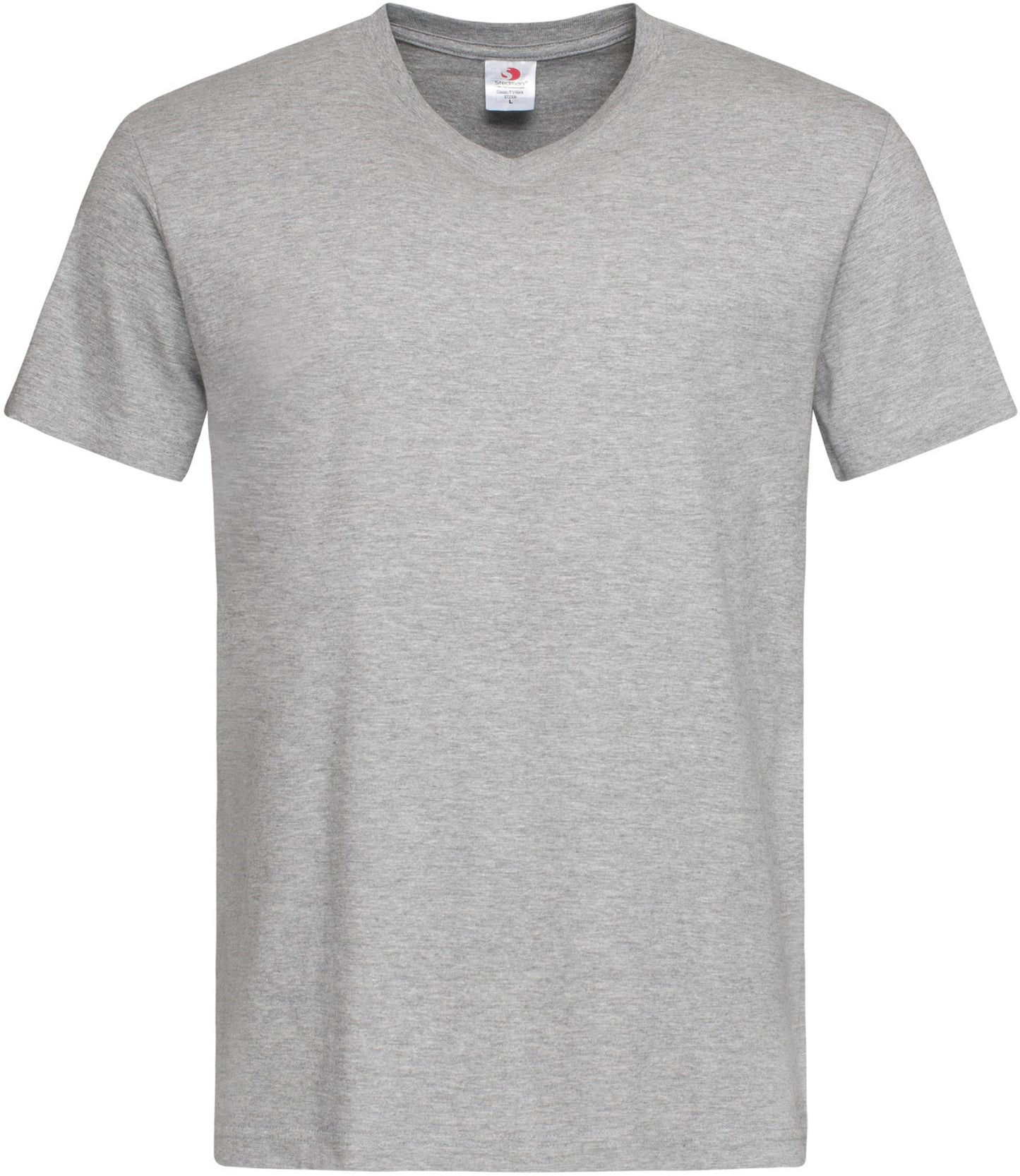 Stedman Classic V Neck T-Shirt - Heather