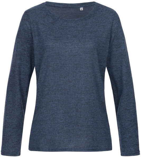 Stedman Stars Knit Sweater C/N Ladies - Marina Blue Melange