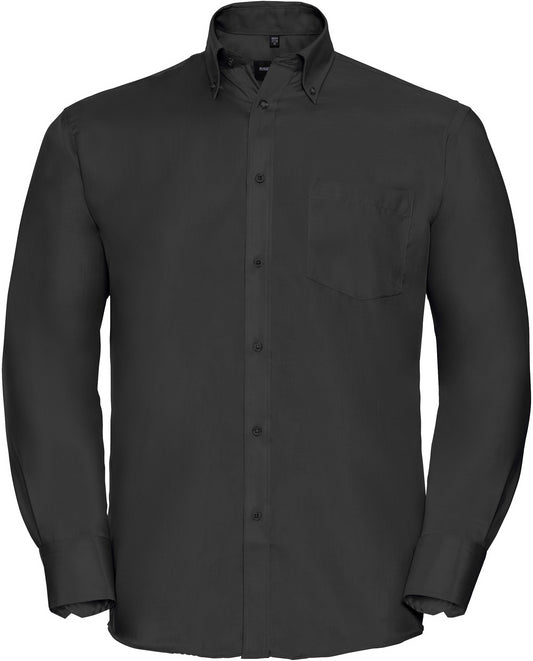 Russell Ultimate Non Iron L/S Shirt Mens - Black