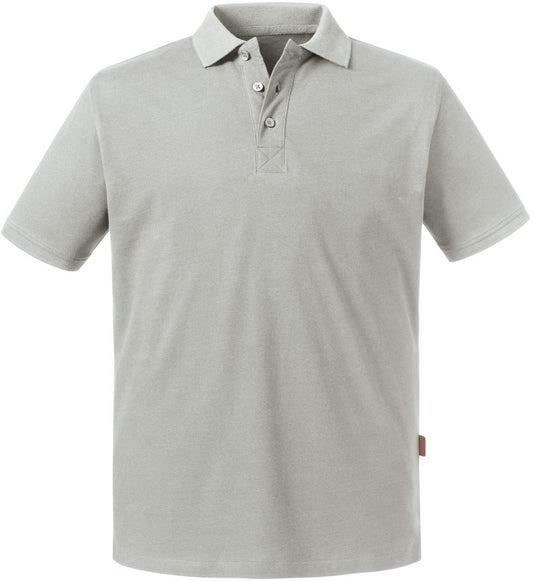 Russell Pure Organic Polo Mens - Stone
