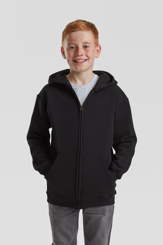 FotL Classic Zip Hood Kids - Black