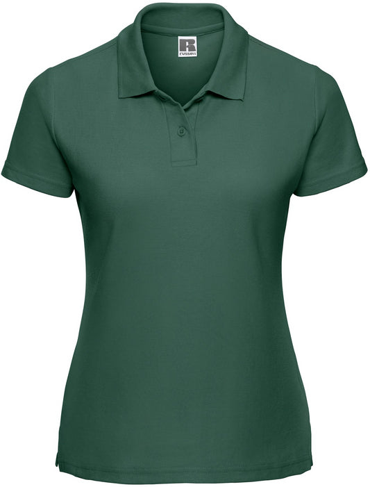 Russell Classic PolyCotton Ladies Polo - Bottle Green