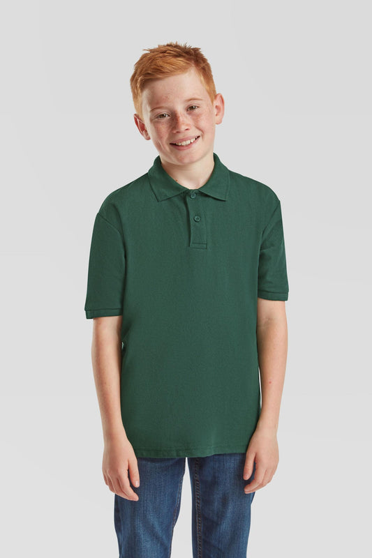 FotL Kids Polo 65/35 - Bottle Green