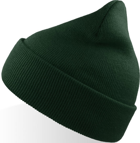 Atlantis Wind S Recycled Beanie Double Skin Cuffed - Bottle Green