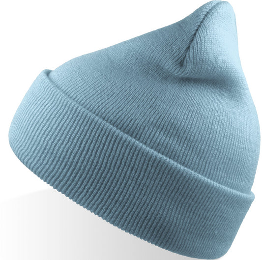 Atlantis Wind S Recycled Beanie Double Skin Cuffed - Light Blue