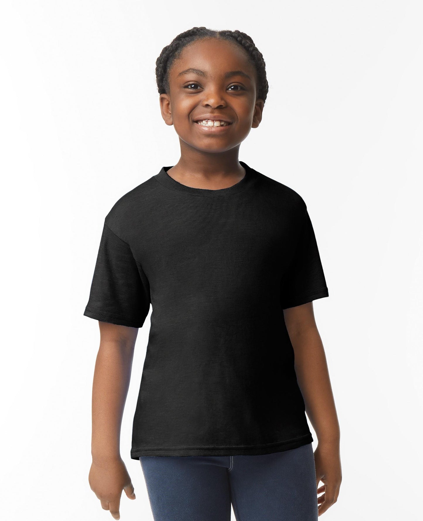 Gildan Youths Ringspun T Shirt - Black