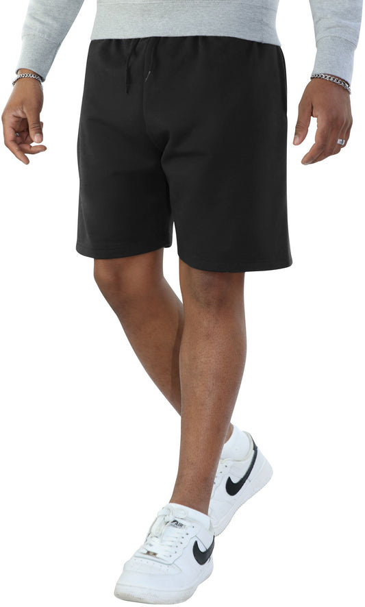 Casual Ringspun Blended Shorts - Black