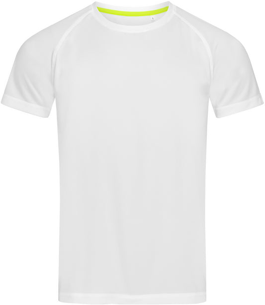 Stedman Active Sports Raglan Mesh Mens T - White