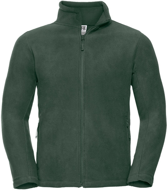 Russell Full Zip Mens Fleece - Bottle Green