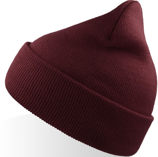 Atlantis Wind S Recycled Beanie Double Skin Cuffed - Burgundy