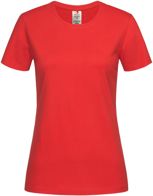 Stedman Classic Organic T C/N Ladies - Scarlet Red