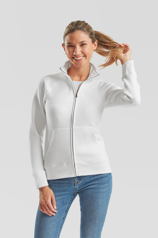 FotL Premium Sweat Jacket Ladies - White