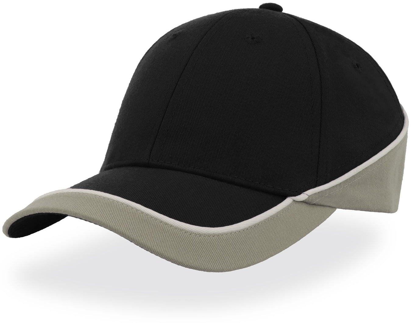 Atlantis Racing Teamwear 6 Panel Cap - Black/Grey