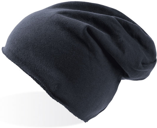 Atlantis Brooklin Raw Edge Jersey Beanie - Navy