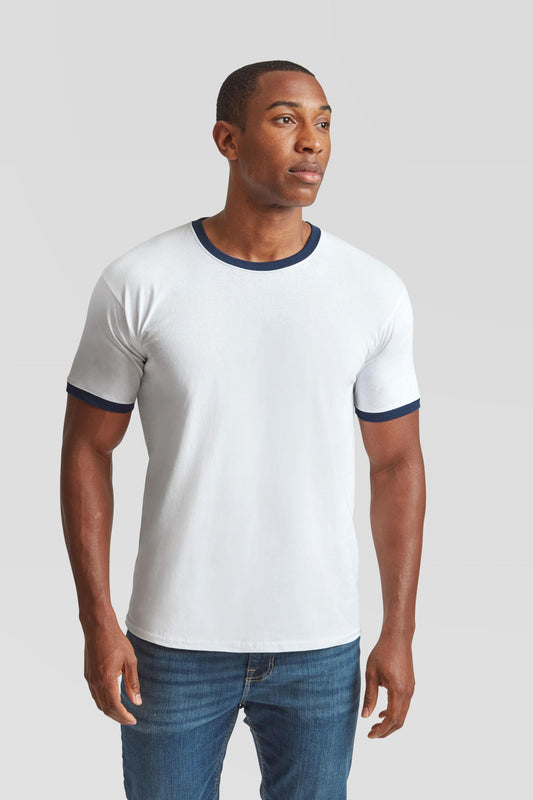 FotL Valueweight Ringer T - White/Navy