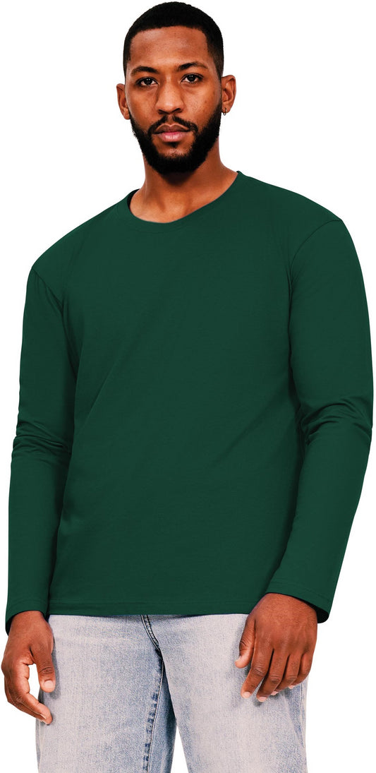 Casual Ringspun 150 Long Sleeve T - Forest Green