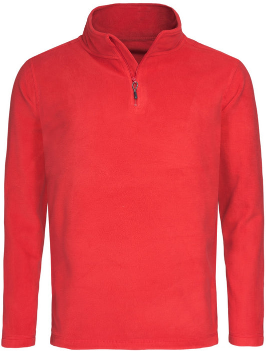 Stedman Active Outdoor Half Zip Fleece Mens - Scarlet Red