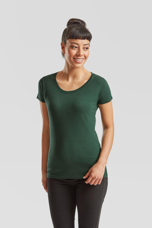 FotL Iconic 195 Ringspun Premium T Ladies - Bottle Green