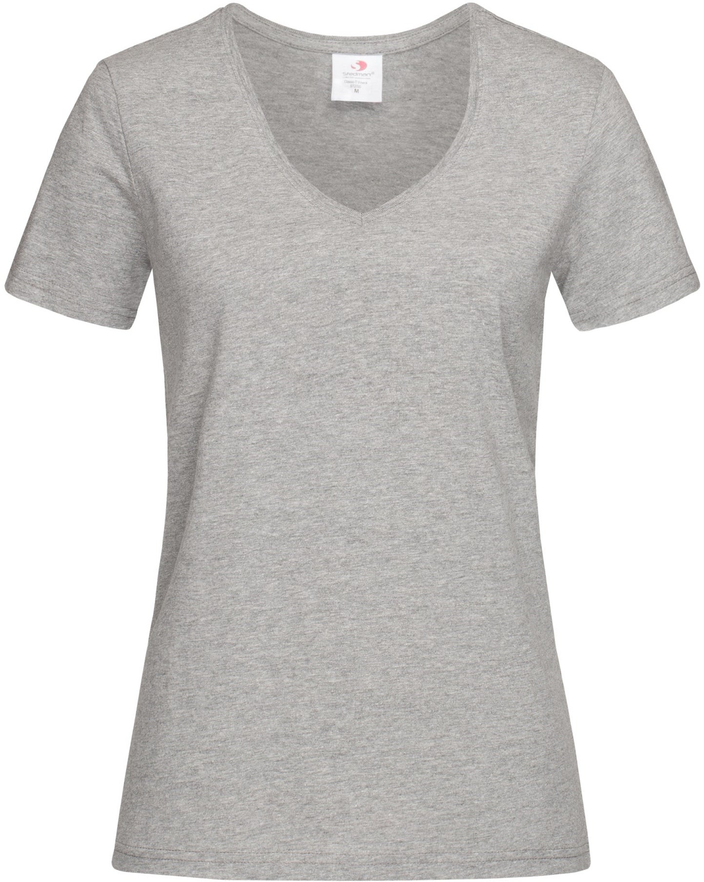 Stedman Classic Ladies V Neck T-Shirt - Heather