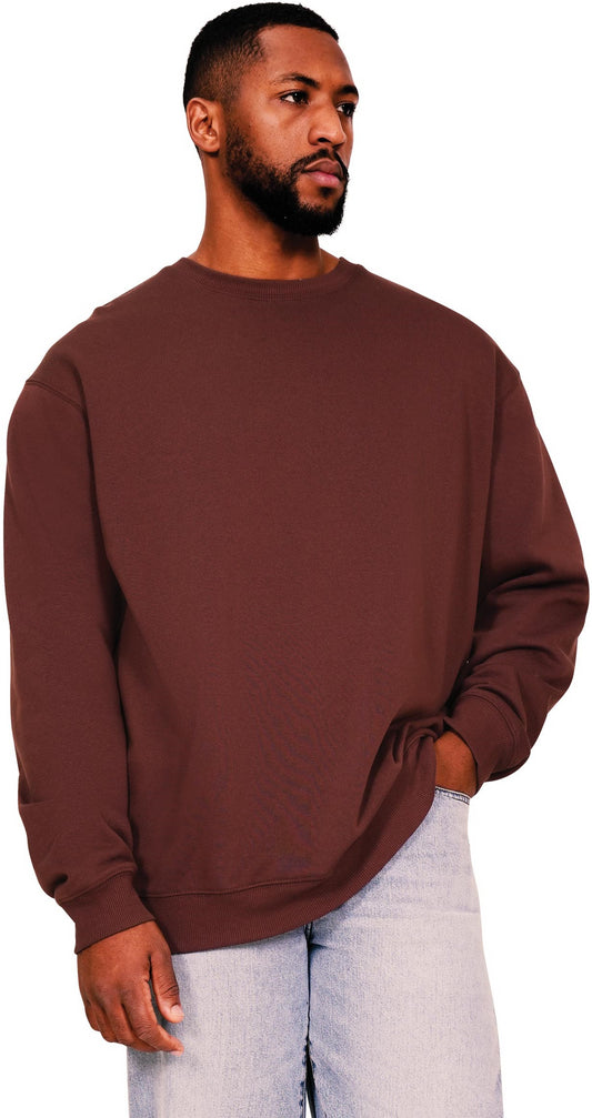 Casual Ringspun Blended 280 Oversize Tall Sweat - Chocolate