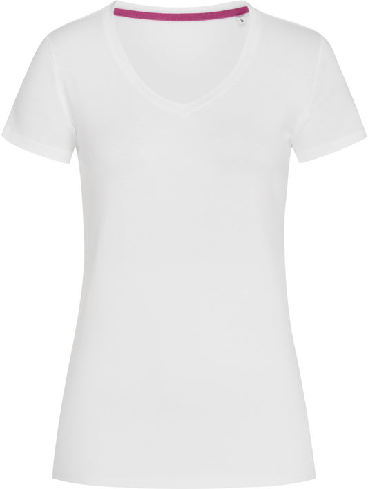 Stedman Stars Claire V Neck Ladies T - White