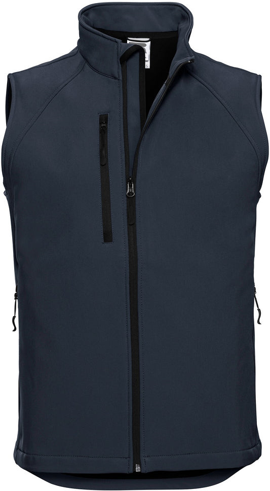 Russell Softshell Gilet Mens - French Navy