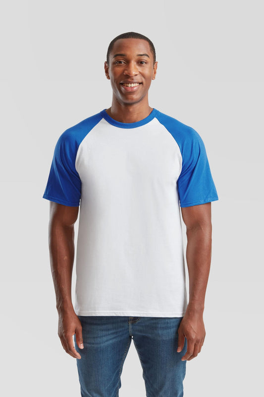 FotL Valueweight S/S Baseball T - White/Royal