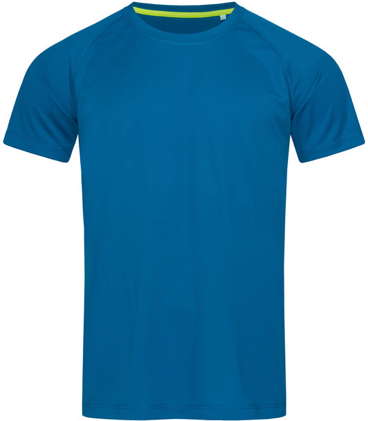 Stedman Active Sports Raglan Mesh Mens T - King Blue