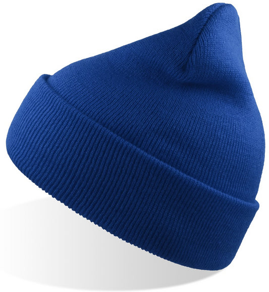 Atlantis Wind Beanie With Turn Up Double Skin - Royal