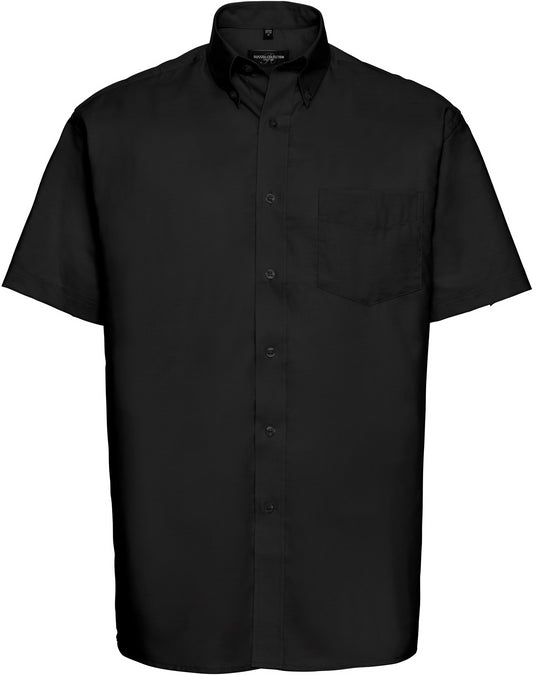 Russell Mens Oxford Shirt S/S  - Black