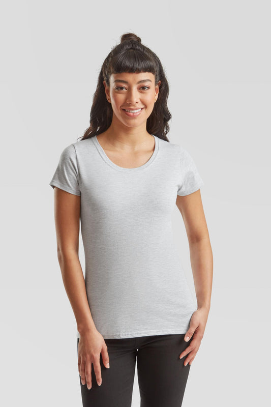 FotL Iconic 195 Ringspun Premium T Ladies - Heather Grey