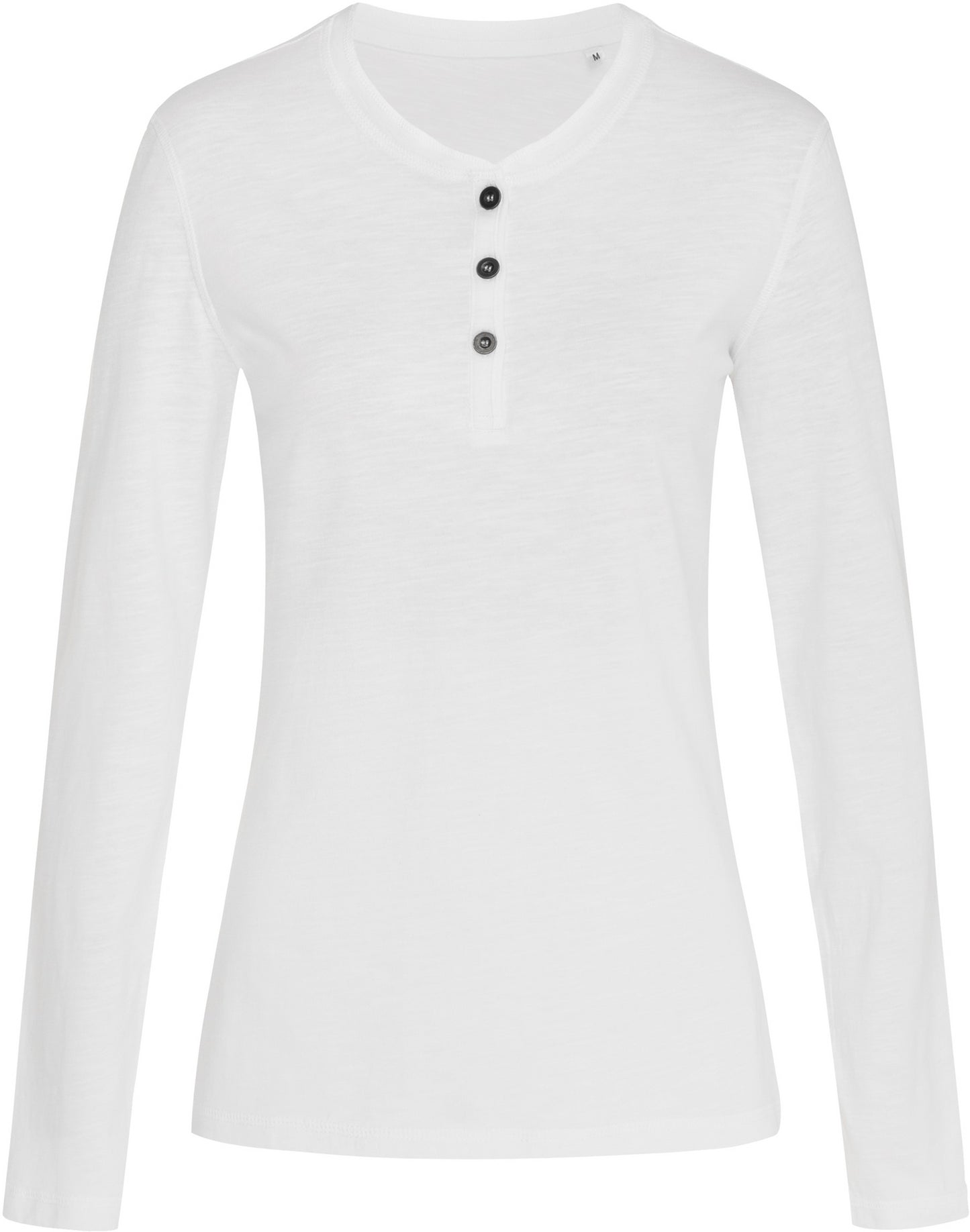 Stedman Stars Sharon Slub Henley L/S Ladies - White