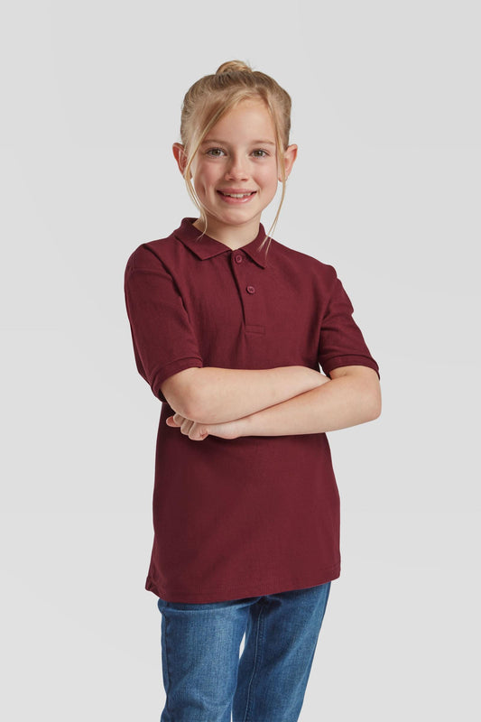 FotL Kids Polo 65/35 - Burgundy