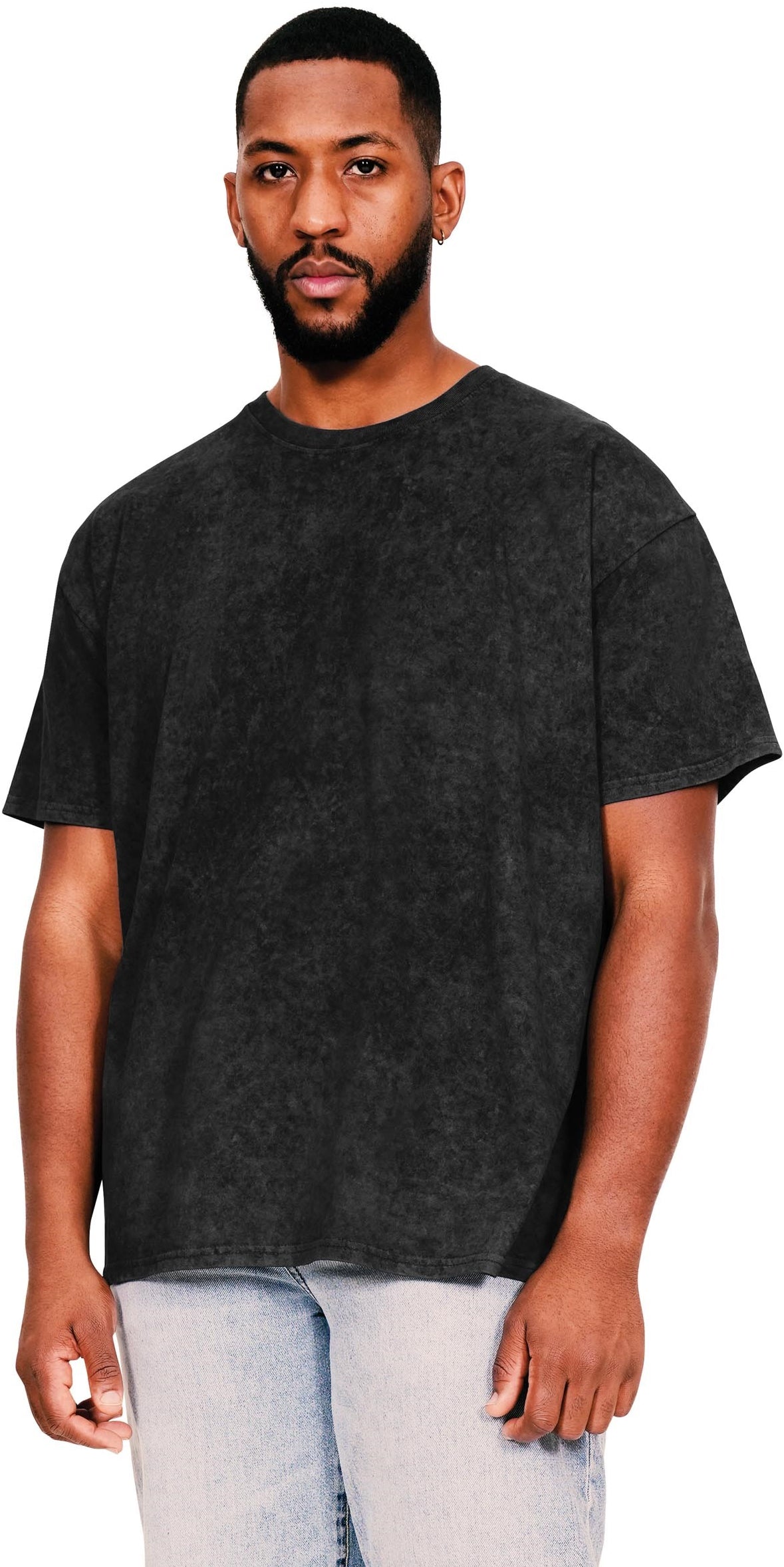 Casual Ringspun 150 Acid Wash T - Acid Black