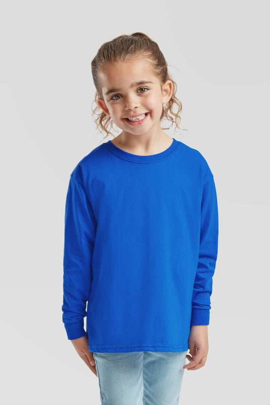 FotL Valueweight L/S T Kids - Royal