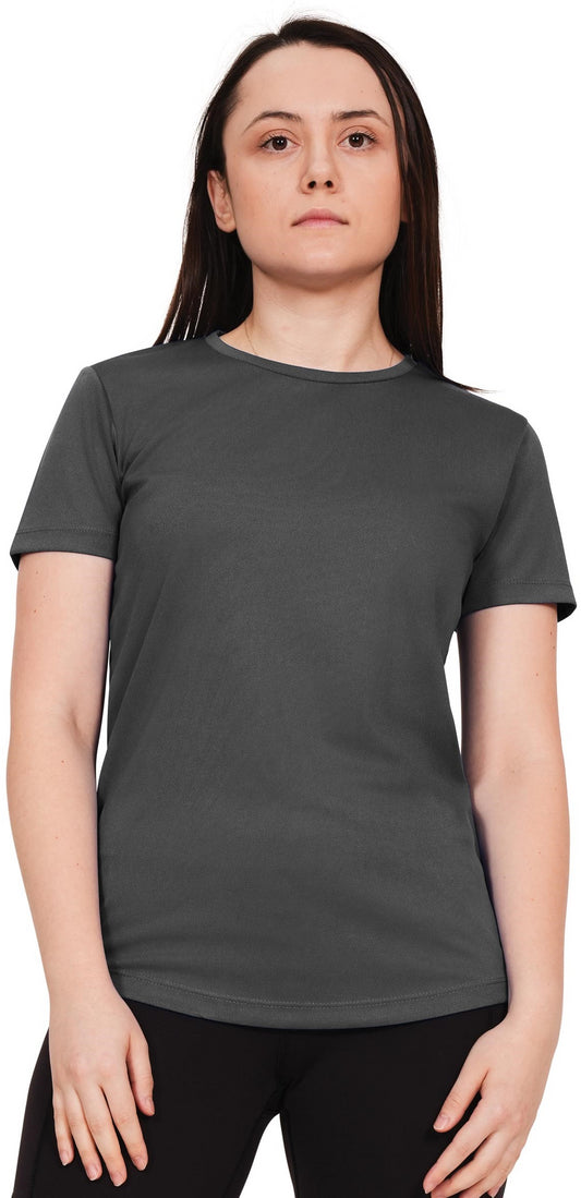 Casual Original Tech T Shirt Ladies - Charcoal