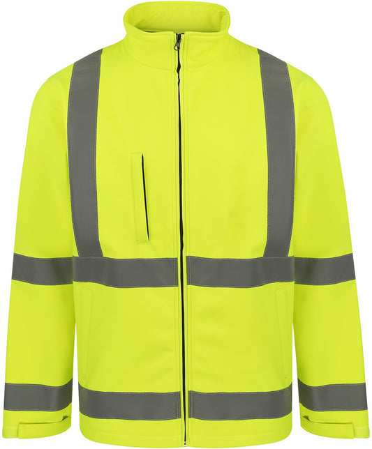 Korntex High Vis Premium Softshell Jacket - Yellow