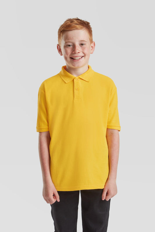 FotL Kids Polo 65/35 - Sunflower
