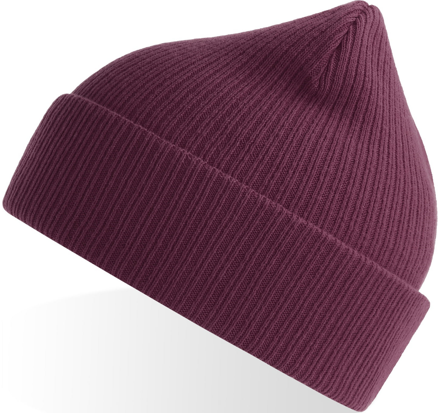 Atlantis Nelson S Organic 2x1 Rib Cuffed Beanie - Burgundy