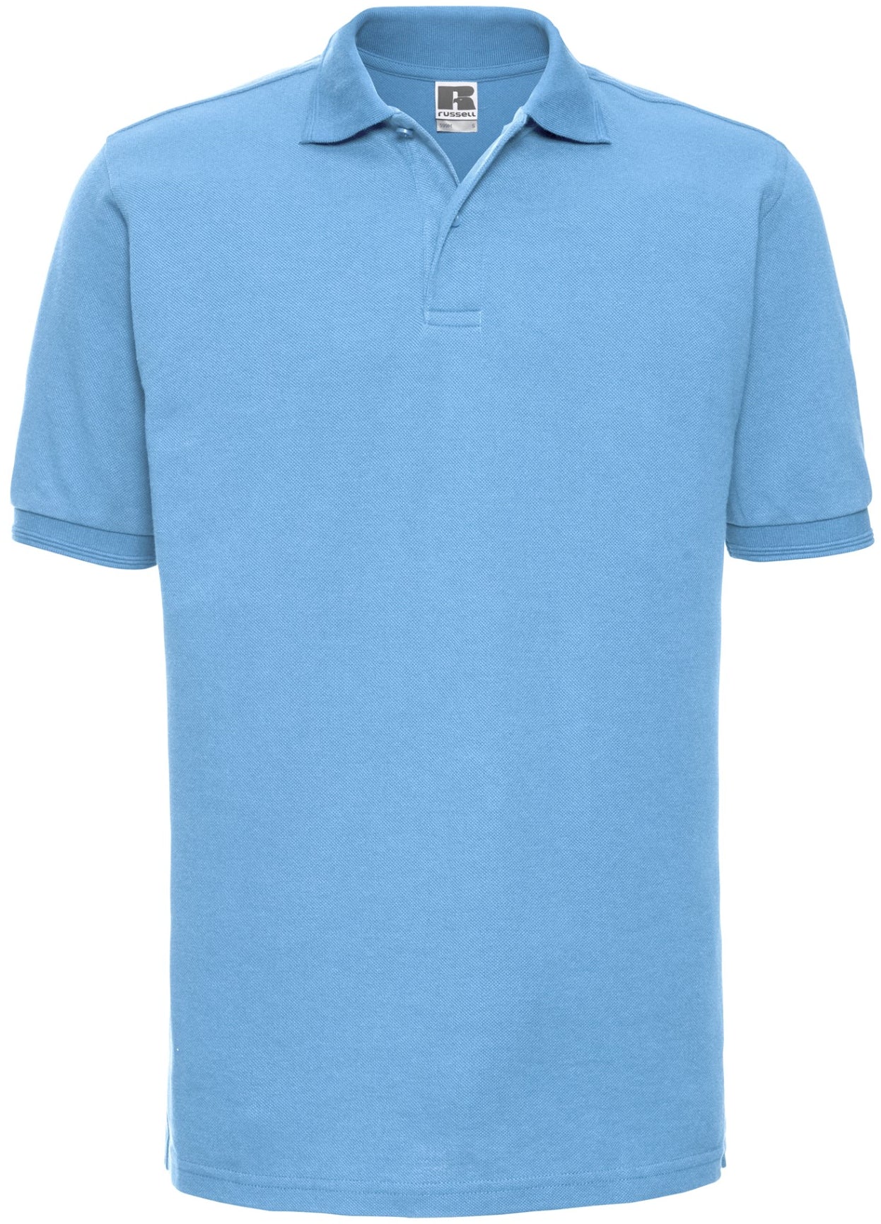 Russell Hardwearing Polycotton Polo Mens - Sky Blue