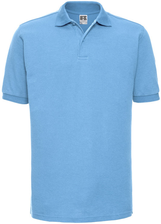 Russell Hardwearing Polycotton Polo Mens - Sky Blue