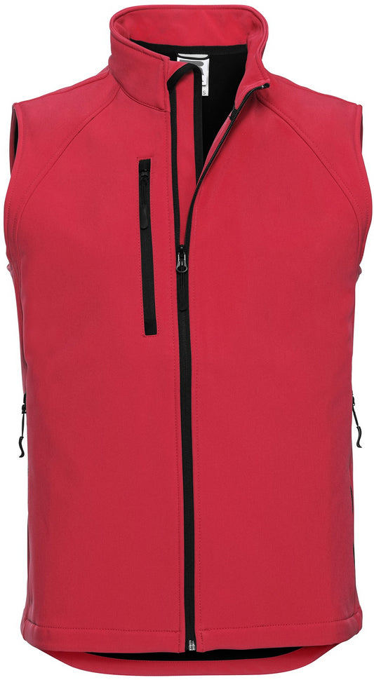 Russell Softshell Gilet Mens - Classic Red