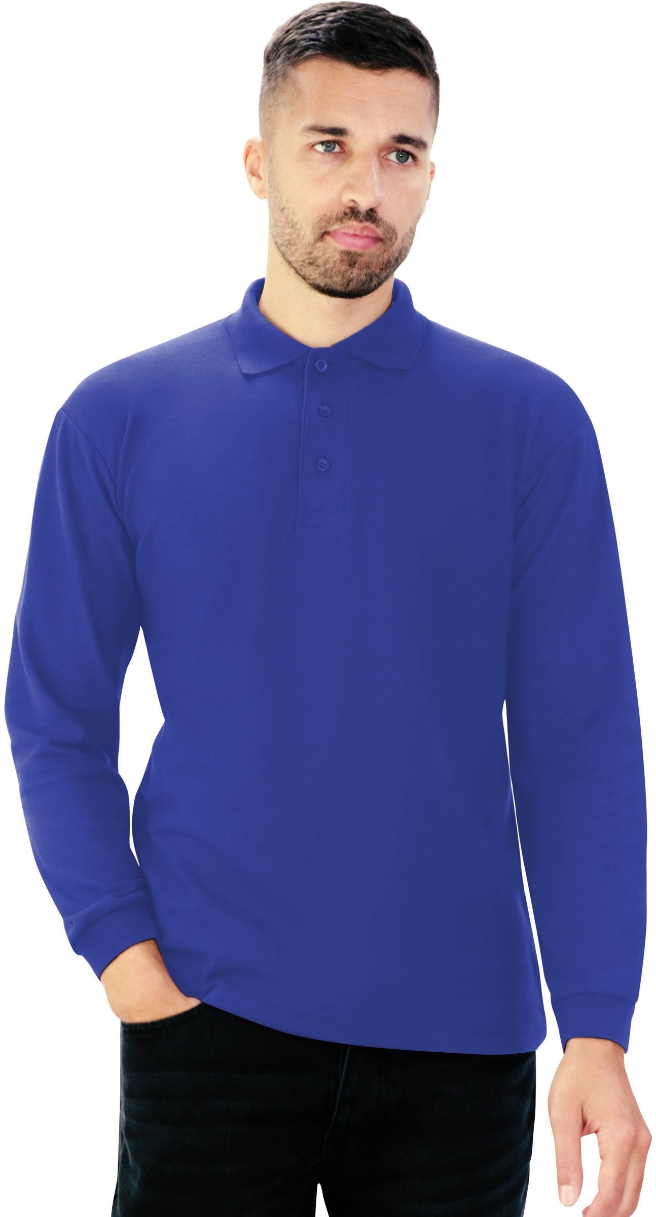 Casual Classic L/S Polo - Royal