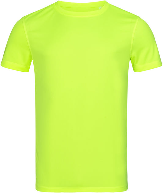 Stedman Active Sports Set In Mesh Mens T - Cyber Yellow