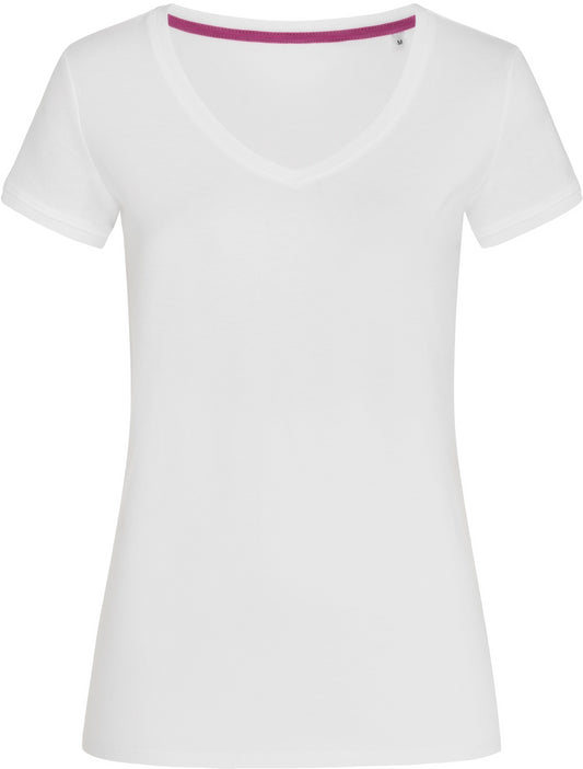 Stedman Stars Megan V Neck Ladies T - White