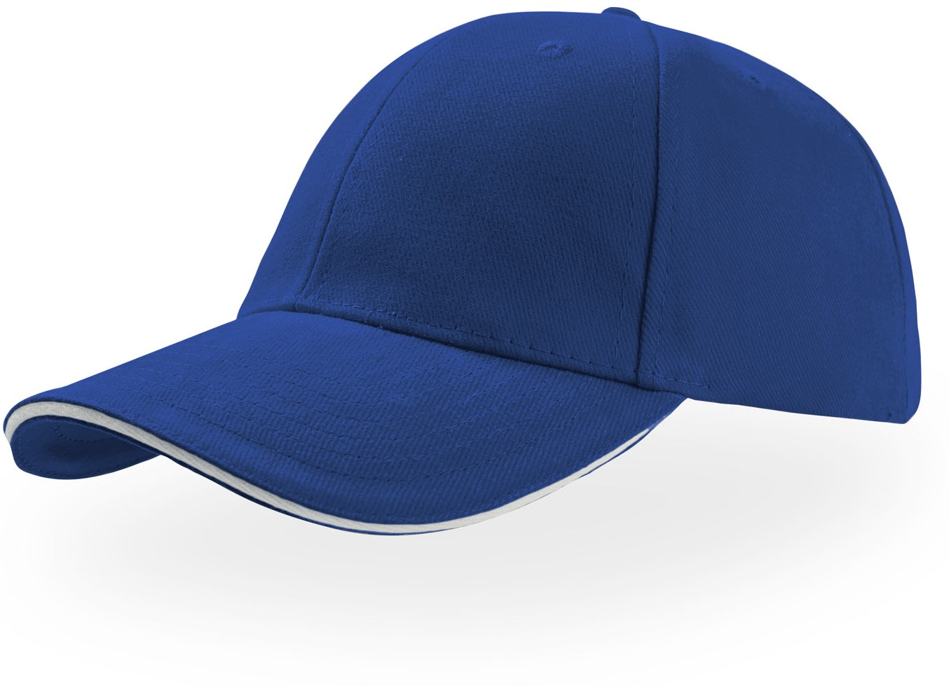 Atlantis Liberty Sandwich Heavy Brush Cotton 6 Panel Baseball Cap - Royal