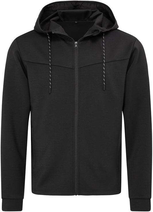Stedman Recycled Hooded Scuba Jacket Mens - Black Opal